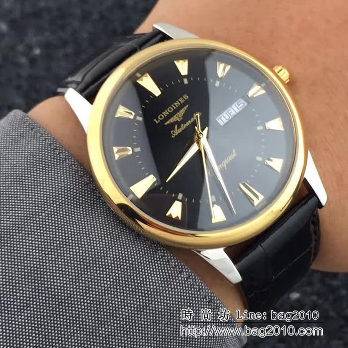 LONGINES浪琴 簡約時尚 西鐵城機芯 男士精品腕表 WSS0214